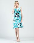 Jewel Neck Swing Dress - Floral Petal - Final Sale!