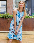 Jewel Neck Swing Dress - Floral Petal - Final Sale!