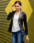 Liquid Leather™ Signature Pocket Blazer - Black