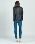 Liquid Leather™ Double Breasted Blazer - Black