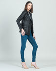 Liquid Leather™ Double Breasted Blazer - Black
