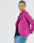 Liquid Leather™ Signature Jacket - Magenta