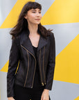 Liquid Leather™ Double Zip Pocket Jacket - Black