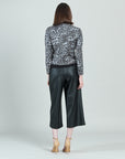 Liquid Leather™ Textured Double Zip Pocket Jacket - Charcoal Cheetah - Final Sale!