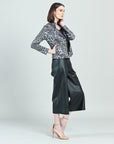 Liquid Leather™ Textured Double Zip Pocket Jacket - Charcoal Cheetah - Final Sale!