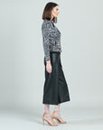 Liquid Leather™ Textured Double Zip Pocket Jacket - Charcoal Cheetah - Final Sale!