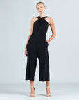 Grecian Halter Pocket Jumpsuit - Black - Final Sale!