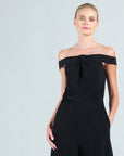 Grecian Halter Pocket Jumpsuit - Black - Final Sale!