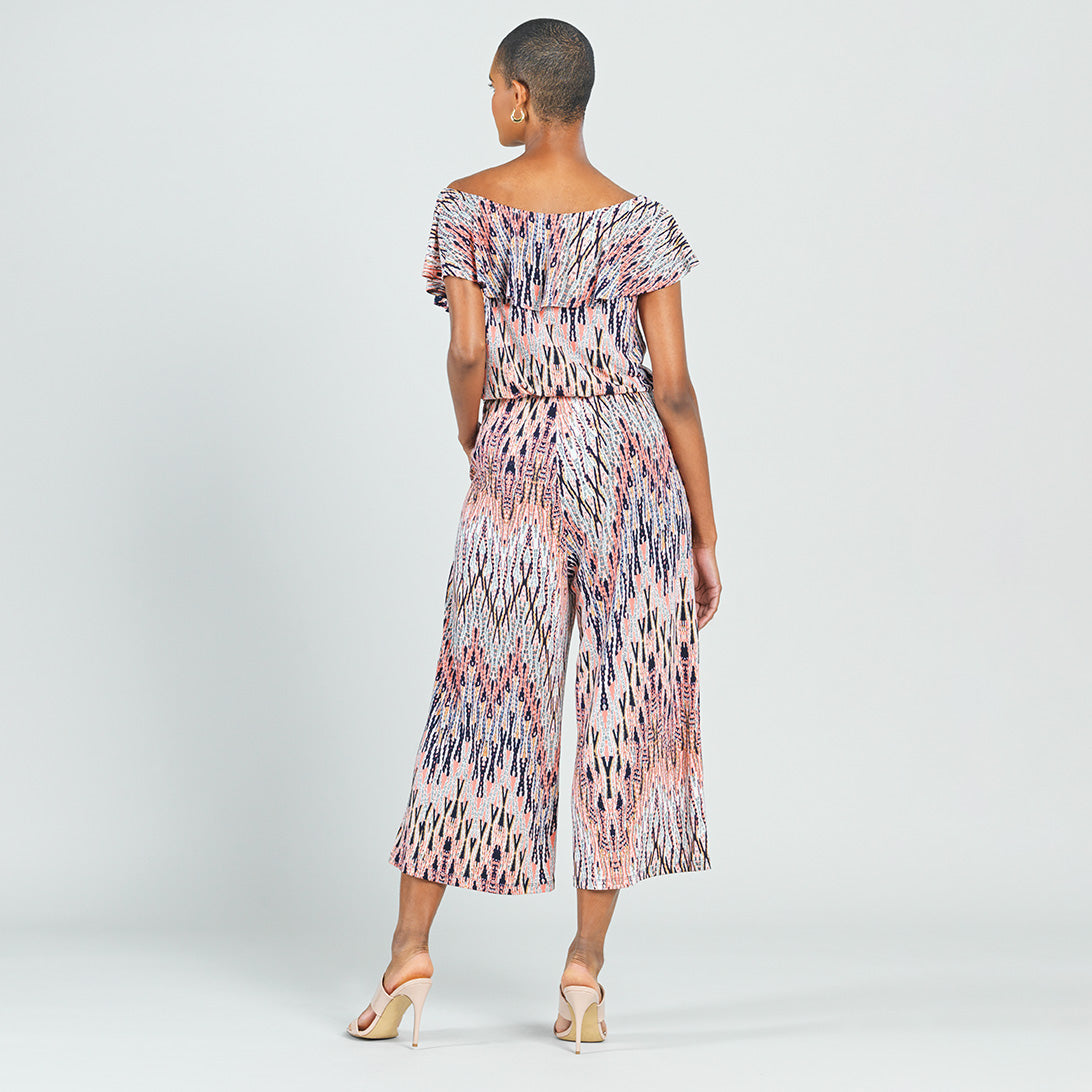 Off-shoulder summer jumpsuit for women | Clara main image 1