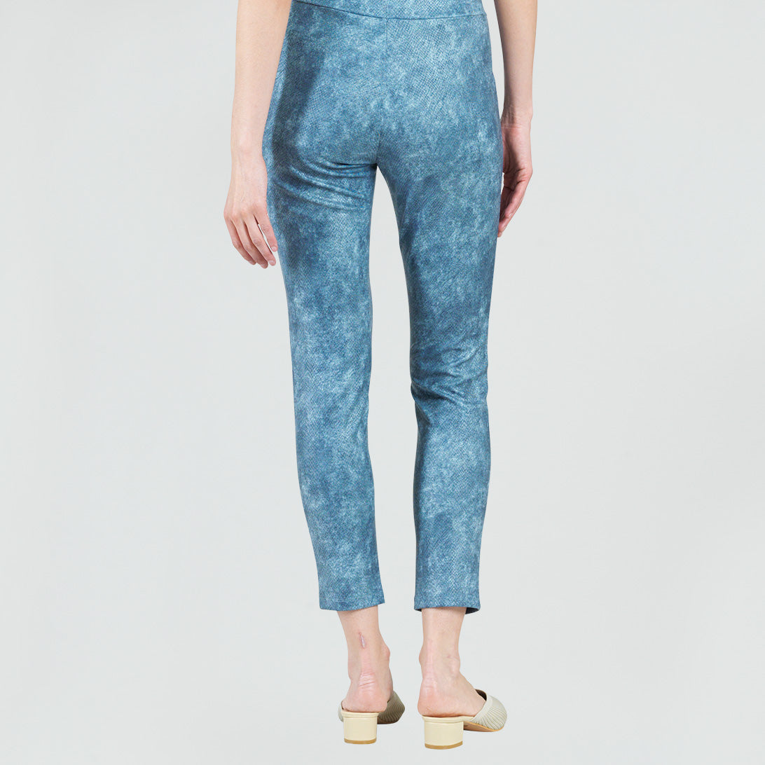 韓国発!【JUSTYOUNG】LW Laser ALL Damage Pants/2color Liquid Leather™ - Textured Skinny Pocket Pant - Denim Print