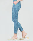 Liquid Leather™ - Textured Skinny Pocket Pant - Denim Print - Final Sale!