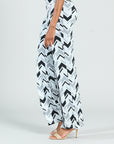 Kick Front High Slit Pant - Chevron Stripe - Final Sale!