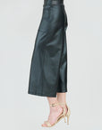 Liquid Leather™ - Sheen Front Pocket Gaucho Pant - Black