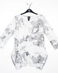 Foil Knit - Parachute Hem Tunic - Abstract Marble - Final Sale!