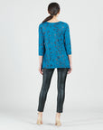 Foil Knit - Parachute Hem Tunic - Abstract Splatter - Final Sale!