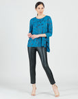 Foil Knit - Parachute Hem Tunic - Abstract Splatter - Final Sale!