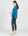 Foil Knit - Parachute Hem Tunic - Abstract Splatter - Final Sale!