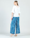 Peach Knit - Tulip Cuff Back Tie Top - White - Final Sale!