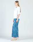 Peach Knit - Tulip Cuff Back Tie Top - White - Final Sale!