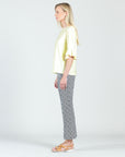 Peach Knit - Tulip Cuff Back Tie Top - Yellow - Final Sale!
