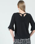 Reversible Back Tie Top - Black - Limited Sizes!