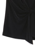 Sleeveless Center Front Tie Top - Black - Final Sale!