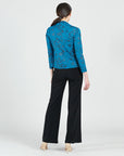 Foil Knit - Center Front Tie Top - Abstract Splatter - Final Sale!