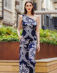 One Shoulder Top - Paisley Leaf - Final Sale!