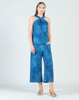 Grecian Halter Top - Denim Print - Final Sale!