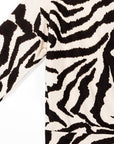 Cozy Knit - Side Tie Sweater Top - Zebra - Final Sale!
