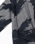 Lightweight Cozy - Side Tie Sweater Top - Feather Print - Final Sale!