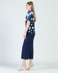 Back Cut Out Top - Diamond Navy - Final Sale