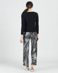 Cowl Neck Side Ruched Top - Black - Final Sale