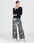 Cowl Neck Side Ruched Top - Black - Final Sale