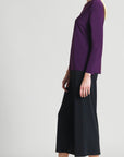 Basic Long Sleeve Scoop Top - Eggplant - Limited Sizes! - Clara Sunwoo