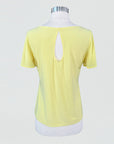 Back Keyhole Flounce Sleeve Top - Yellow - Final Sale!