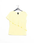 Ruffle Overlay Top - Yellow - Final Sale!