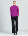 Long Sleeve Choker Top - Violet - Final Sale!