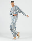Signature Wide Leg Pocket Pant - Python Taupe - Final Sale!