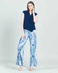 Kick Front High Slit Pant - Acid Wash - Final Sale!