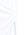 Crossover Faux Wrap Top - White - Final Sale