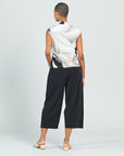 Crossover Faux Wrap Top - Watercolor - Final Sale!