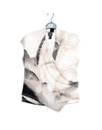 Crossover Faux Wrap Top - Watercolor - Final Sale!