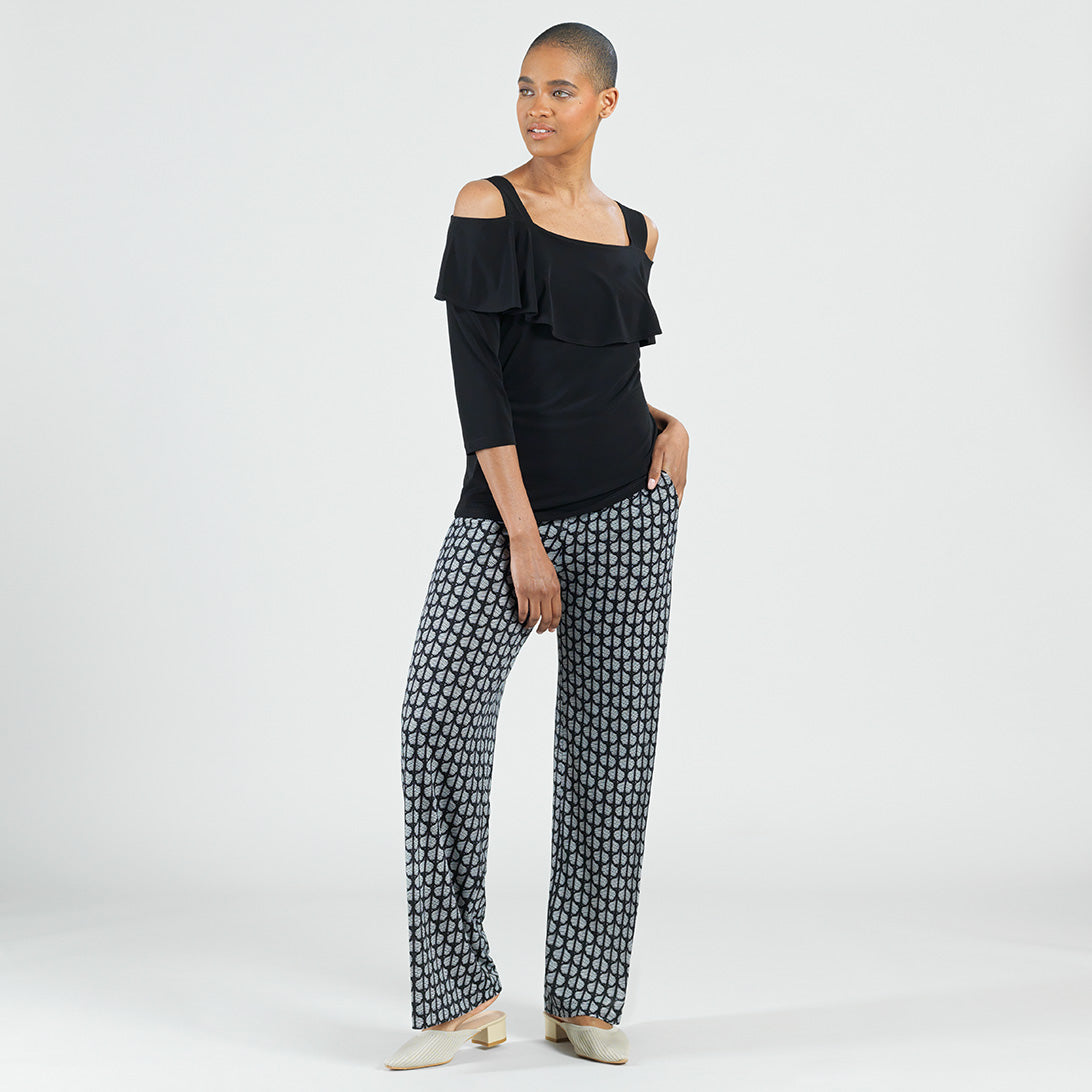 Kouji Makino様2点　オブラダ2025aw FINE PANTS M Signature Wide Leg Pocket Pant - Geo Striped - Final Sale! – Clara