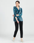 Cowl Neck Side Vent Tunic - Animal Paisley - Final Sale! - Clara Sunwoo