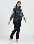 Waffle Knit - Tipped Hem Sweater Top - Stone Splash - Final Sale!