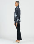 Waffle Knit - Tipped Hem Sweater Top - Stone Splash - Final Sale!