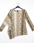 Poncho Sleeve Tunic - Python - Final Sale!