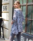 Soft Pleat Knit - Back Tie Tunic - Leopard - Final Sale!