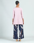 Peach Knit - Round Neck Envelope Hem Tunic - Blush - Final Sale!